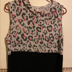 Boutique sleeveless hoodie